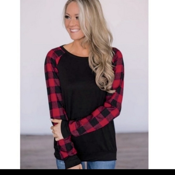 Red Buffalo Plaid Top - Picture 4 of 4